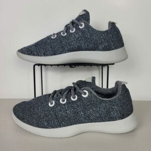 Allbirds Wool Runner Natural Grey Lace up Sz W9 Woman's Sneakers
